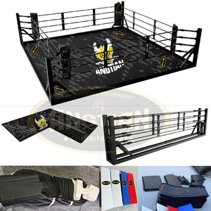 Ring <span class=keywords><strong>de</strong></span> Boxeo Plegable para Gimnasio en Casa / Ring <span class=keywords><strong>de</strong></span> Entrenamiento Portátil con Diseño que Ahorra Espacio / <span class=keywords><strong>Muay</strong></span> <span class=keywords><strong>Thai</strong></span>, Boxeo, MMA, Lucha Libre - Product Image 1