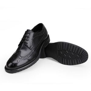 Handmade Genuine Leather Men's Formal <b>Shoes</b> Casual Derby Style <b>Height</b> <b>Increasing</b> Waterproof Autumn <b>Shoes</b> - Product Image 4