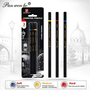 Ensemble de <span class=keywords><strong>crayons</strong></span> à <span class=keywords><strong>dessin</strong></span> au fusain Panwenbo Professional, <span class=keywords><strong>3</strong></span> pièces, <span class=keywords><strong>crayons</strong></span> à fusain doux, moyen et dur pour le <span class=keywords><strong>dessin</strong></span>, le croquis, l'ombrage - Product Image 1