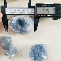 Grappe de cristal de kyanite bleu naturel, géode en célestite brute sculptée, vente en gros,