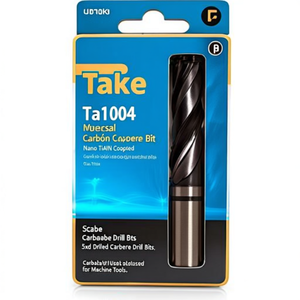 Foret universel en carbure Ttake Ta1004, revêtement Nano TiAlN, forets en carbure 5Xd - Product Image 2