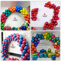 Dubbellaagse verdikte chroom ijs latex decoratie ballonnen voor bruiloft verjaardag ceremonie