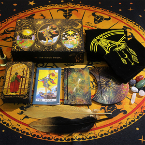 Nhà máy giá rẻ tùy chỉnh Tarot boong Tarot thẻ với hướng dẫn cuốn sách 78 cổ điển gốc Tarot thẻ - Product Image 6