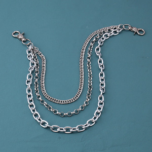 Chaîne de corps tendance multicouche en métal, chaîne de taille style Hip Hop Punk en alliage de zinc, accessoire de tous les jours - Product Image 4