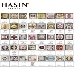 Hasin Kerala廉价模块化陶瓷地毯瓷砖图案价格迪拜客厅卧室120x180cm (6 in 1)