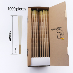 Customized brand logo cone-shaped <b>smoking</b> roll paper disposable slow burning belt M filter cigarette paper tube - Product Image 4