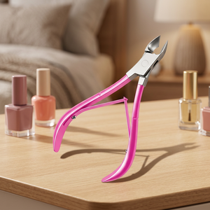 Coupe-ongles en acier inoxydable, lame courbée, ouverture large, pointe acérée pour la coupe des cuticules des doigts des bébés et des adultes - Product Image 3
