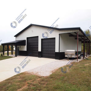 Carports et garages de stationnement standard adaptés aux besoins du client d'ASTM de bâtiment <span class=keywords><strong>métallique</strong></span> de <span class=keywords><strong>toit</strong></span> de voûte plate de construction - Product Image 5