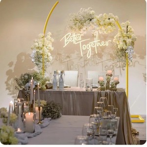 <span class=keywords><strong>Arche</strong></span> de mariage en fer <span class=keywords><strong>doré</strong></span> la plus vendue, taille personnalisable, pour décoration de bouquets de ballons - Product Image 2