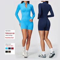 Nouvel ensemble de fitness 2 pièces 2026 : Veste à col montant et tenue de yoga trois-quarts élégante à séchage rapide pour femme, idéale pour les sports de plein air
