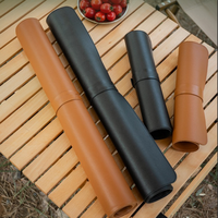 Napperons de table en cuir PU, tapis de table multifonction pour le camping, tapis de table enroulable, imperméable pour pique-nique en plein air, barbecue