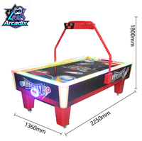 Arcadix Machine de jeu de hockey sur air à monnayeur, Table de hockey sur air, 2 joueurs, pour usage commercial en intérieur, pour enfants, vente en gros