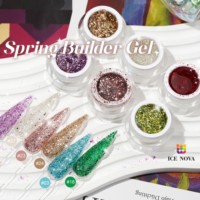 Fournisseur d'ongles BD Spring Builder Gel dur réfléchissant sans Hema/TPO constructeur d'extension de marque privée pour ongles propre Logo Gel vernis
