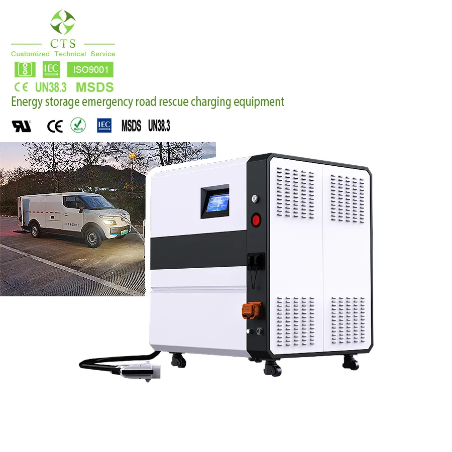mobile dc fast charging station 30kw 60kw 120kw ev charger mobile electric vehicle charging station with ccs2 charger