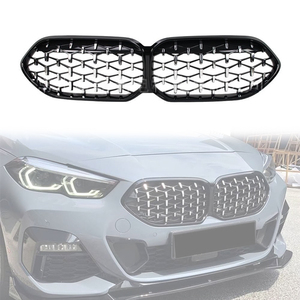 Lona 2020 + kisi Bumper depan BMW <span class=keywords><strong>2</strong></span>, berlian ginjal penuh hitam krom untuk BMW <span class=keywords><strong>2</strong></span> Series F44 2020 + - Product Image 1