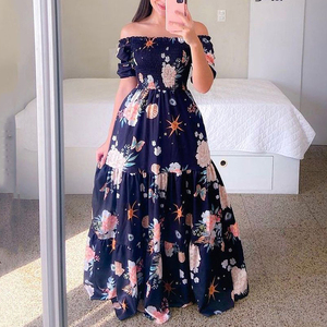 Abiti Casual Floreali da <span class=keywords><strong>Donna</strong></span> con Top a Fascia Senza Spalline, Vita Bassa, Stampa Farfalle e <span class=keywords><strong>Arcobaleno</strong></span>, MOQ 2 Pezzi - Product Image 4