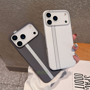 New Trend Carbon Fiber <strong>TechWoven</strong> Hard Mobile Phone <strong>Case</strong> for iPhone 17 Air 16 15 Pro Max Matte Textured <strong>Cases</strong> Frosted Back Cover - Product Image 2
