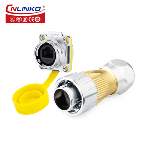 Производитель Cnlinko Ethernet RJ45 Rj45, промышленные круговые водонепроницаемые разъемы IP68 - Product Image 4