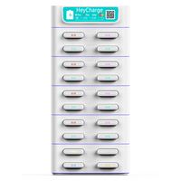 Borne de location de batteries externes USB ultra-minces 60W 30W à chargement automatique avec verrouillage, prise en charge de la charge rapide et partage de chargeurs de téléphone
