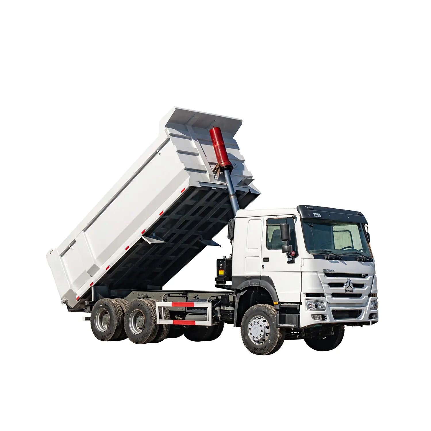 New U share cargo box heavy dumper truck used howo 371/375hp dump truck