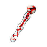 Vente en gros de jouets sexuels en verre fantaisie pour adultes, transparents et colorés, avec spirale interne, Dildo rigide, Masseur baguette, Bâton d'amour, OEM