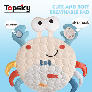 Offres Spéciales doux coton infantile jeu sensoriel tapis de gymnastique Double bâton activité enfants tapis de jeu crabe Fitness support soleil <span class=keywords><strong>Piano</strong></span> conception enfants - Product Image 3