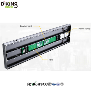 Écran LED intérieur ultra-fin personnalisé P2.5, mur vidéo publicitaire double face, panneau LED en aluminium moulé sous pression 1000*250mm - Product Image 2