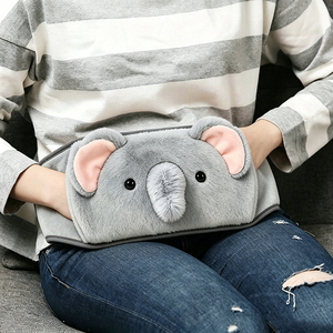 <span class=keywords><strong>Bouillotte</strong></span> en peluche éléphant mignonne, nouveau design, à porter, avec ceinture de maintien, vente en gros - Product Image 3