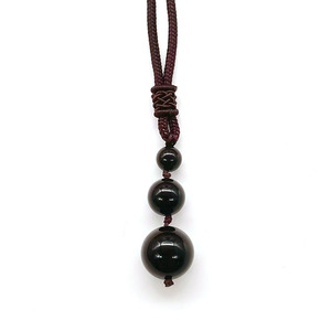 Pernyataan kalung tali dapat diatur, Kalung liontin <span class=keywords><strong>Amethyst</strong></span> alami 16mm mata harimau liontin kalung hadiah untuk wanita - Product Image 6