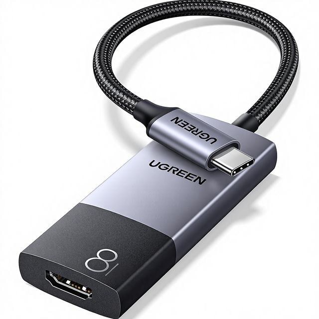 UGREEN USB C to HDMI 2.1 Adapter 8K 60Hz 4K 240Hz Thunderbolt 4/3 to HDMI Converter 48Gbps HDR HDCP2.3 Dolby DSC1.2a Braided