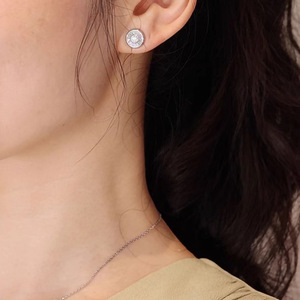 Orecchini a Perno Quadrati Classici per Donne, Design a Strati, Accessori per Orecchie alla Moda per Ufficio e Uso Quotidiano - Product Image 3