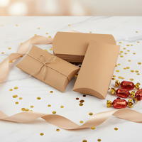 Boîtes à dragées jetables en papier kraft avec ficelle de jute et pelliculage brillant pour mariages, fêtes et anniversaires