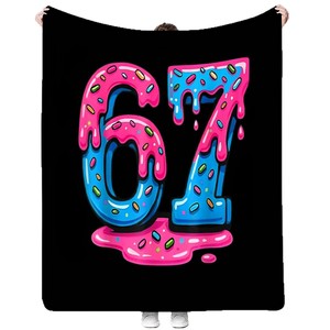 Custom Princess Print Plush <b>Throw</b> Blanket With <b>Pink</b> Bows And Hearts Pattern Rectangular Anti-Pilling Cozy Warm For Home Use - Product Image 4