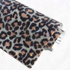 Perceuse à maille thermofusible à imprimé léopard perceuse à chaud bricolage 24*40cm brosse de maquillage téléphone portable beauté coque voiture perceuse autocollant accessoires - Product Image 4