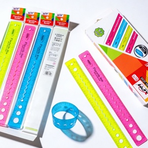 Regla Flexible de Plástico de 30 cm Personalizada de Fábrica, Regla Recta para la Escuela, Colores Surtidos, para Dibujo Escolar, Material de Papelería para Estudiantes - Product Image 2