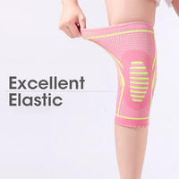Genouillère de compression en silicone élastique respirant antidérapant pour le yoga et la danse, vente en gros