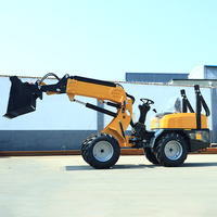 Mini-chargeuse diesel de fabrication chinoise pour travaux agricoles, de construction et de terrassement, chargeuse sur roues pour la maison, le verger et le jardin