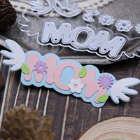 Mamma metallo taglio Die scrapbooking in rilievo Album decorazione della carta d'invito frase inglese lettera Scrapbook Craft Cutting Die