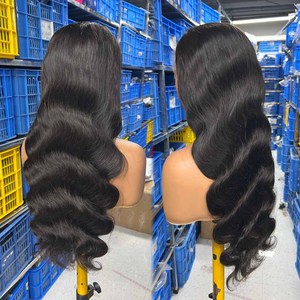 Raw Vietnamese 30 Inch Hd Body Wave Lace Frontal <b>Wig</b> Brazilian Human Hair Hd Lace <b>Front</b> <b>Wig</b> Body Wave Virgin Hai For Black Women - Product Image 1