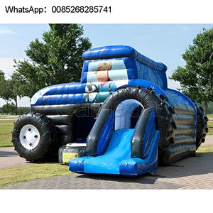 Château gonflable de luxe personnalisable avec toboggan, qualité commerciale, PVC 5x5m, idéal pour les locations de fêtes et usage professionnel - Product Image 3