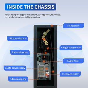 Otoparklar için 2-6m Açılır Kapanır Bariyerli, Çelik Yol Trafik Bariyeri, Popüler Qigong Otomatik Otopark Kapısı - Product Image 4