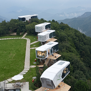 <span class=keywords><strong>Casa</strong></span> Contenedor Moderna y Elegante Tipo Cápsula Espacial, Vivienda Modular Prefabricada para Hoteles <span class=keywords><strong>Boutique</strong></span> de Lujo y Glamping en Resorts - Product Image 1