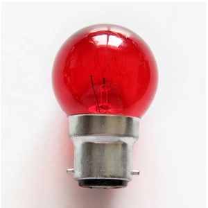 <strong>Golf</strong> <strong>Ball</strong> Bulb 220V B22 Incandescent Color Bulb Round Light Bulbs 7W 10W 15W Colored <strong>Globe</strong> Lightbulb G40 G45 - Product Image 6