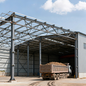 Современное здание из легких стальных конструкций: сборный склад, ограждение, мастерская, санузел, холл, наружное пространство - Product Image 3