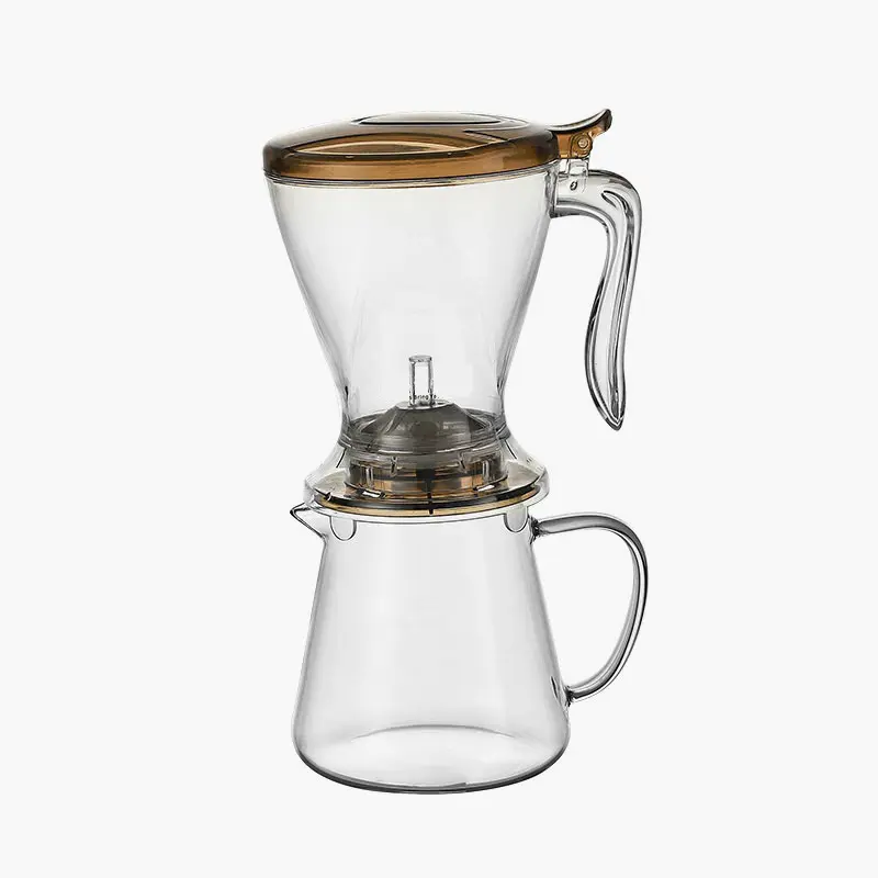 Biểu tượng tùy chỉnh khuyến mại drinkware 600ml dưới Dispenser thông minh dễ dàng dốc trà Infuser ấm trà trà Maker với Coaster