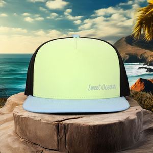 Casquette Snapback 5 Panneaux en Nylon Haute Qualité avec Corde, Résistante à l'Eau, Camouflage Sportif, Trous Perforés, Personnalisable pour Cyclisme en Extérieur - Product Image 3