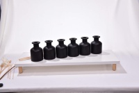 Bouteilles vides en verre rond transparent de 100 ml et 250 ml pour diffuseur à bâtonnets d'arôme, parfum, huile essentielle, emballage de désodorisant d'ambiance