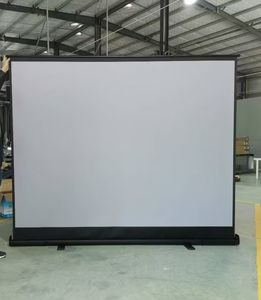 Pantalla de cine portátil para interiores y exteriores, pantalla de proyección de suelo con carcasa de aluminio 4:3 de 92 pulgadas, enrollable, fácil de llevar - Product Image 5
