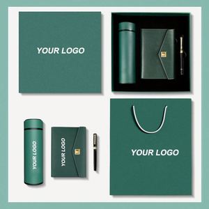 Custom Luxury Christmas Gift <b>Set</b> Stainless Steel Water Bottle Gift <b>Set</b> for Corporate Business Office Promotion - Product Image 2
