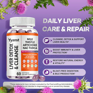 Cápsulas de Apoyo a la Limpieza del Hígado de Alta Calidad con Cardo Mariano, Diente de León y Remolacha, Protección Hepática - Product Image 3